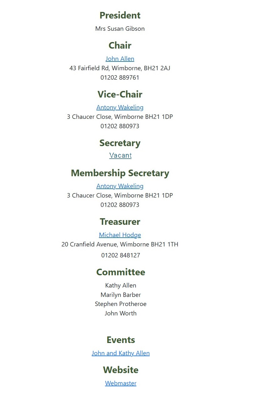 Civic Society Contacts